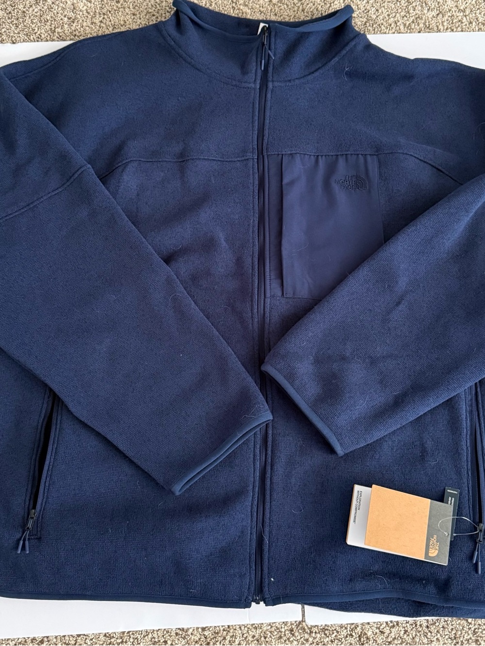 North Face Big Range Fleece Full Zip Jacket in Summit Blue.  Size 4X